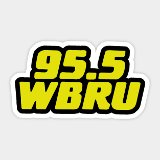 95.5 WBRU - Providence RI Sticker